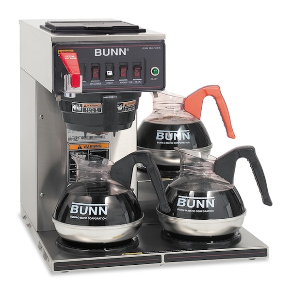 Bunn Black Drip 3.9 gal. Automatic Coffeemaker, 3 Burner, SS, Black 12950.0212 - main